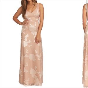 Show Me Your Mumu blush tan floral Jenn maxi dress